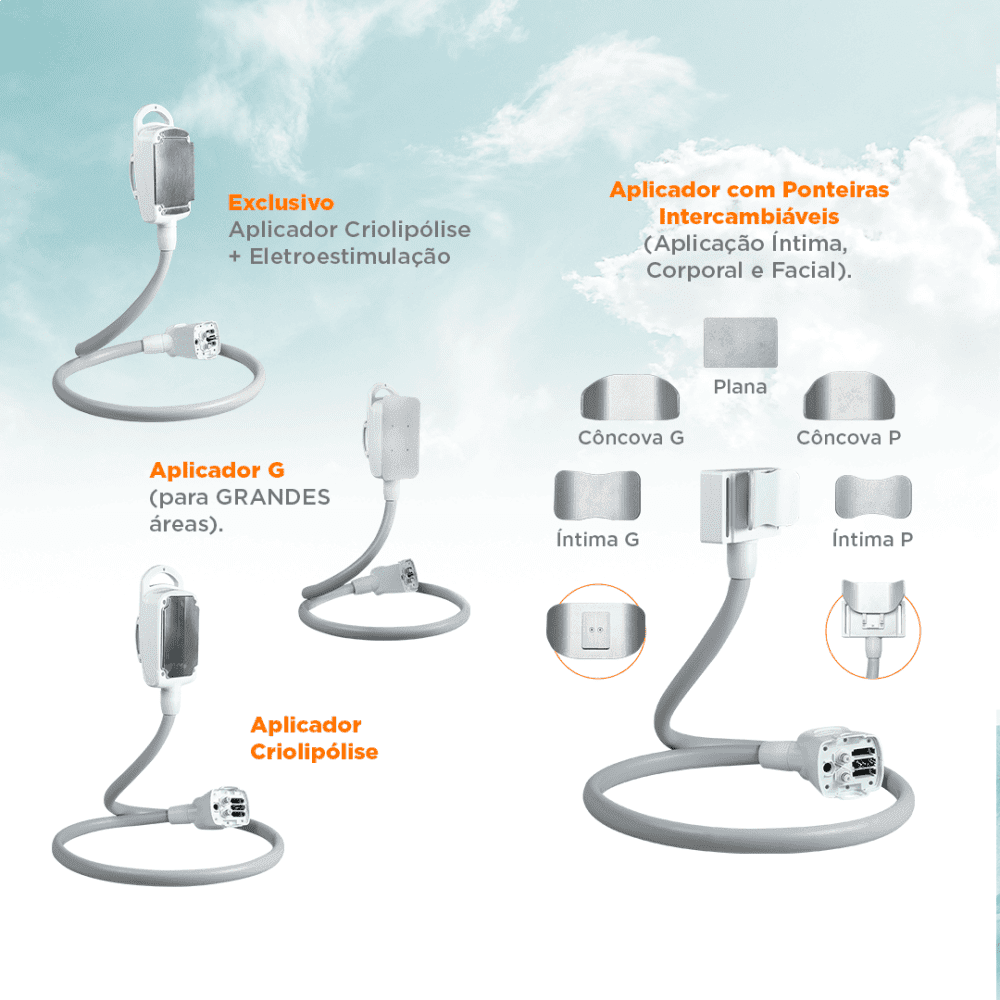 Imagem ilustrativa dos aplicadores para criolipólise