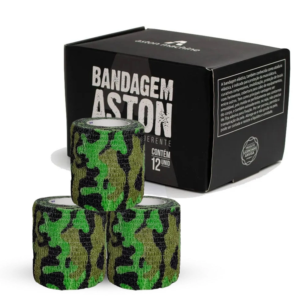 Bandagem Aston camuflada verde