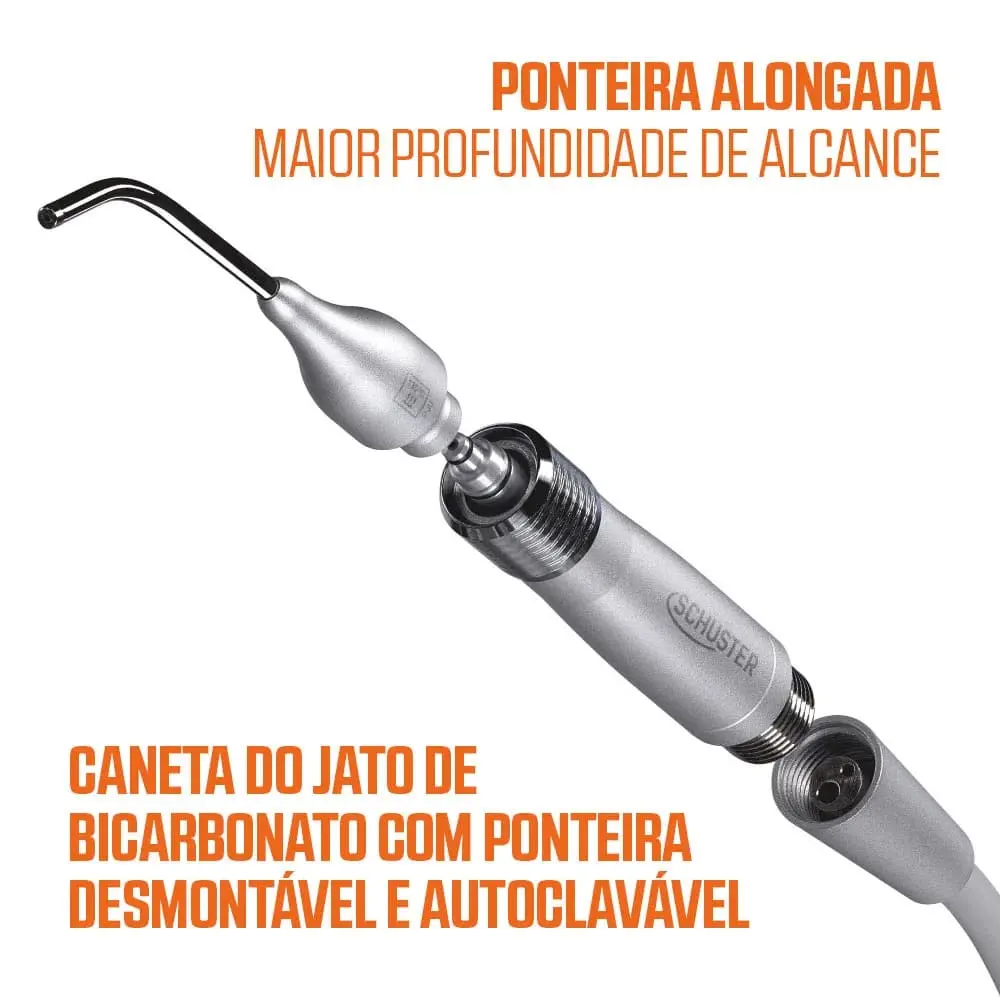 Ponteira alongada maior profundidade de alcance Odonto