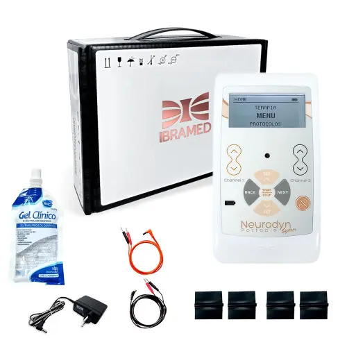 kit completo do equipamento neurodyn portable com maleta