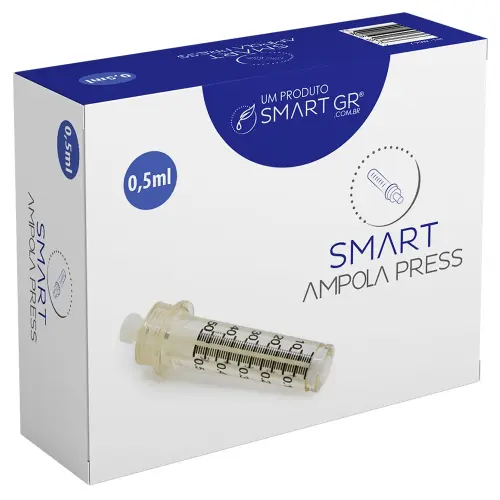 Caixa sozinha posicionada ampola 0,5ml para Smart Press