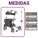 Andador com 4 rodas Premium SC303 - Hidrolight 