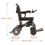 Cadeira De Rodas Motorizada Até 120 Kg Modelo D15A Compact In - Power Lite