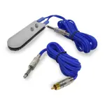 Pedal Slim New Tatuagem Silicone + Cabo Rca Azul - New Fontes