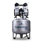 Compressor Super Inox 2HP 40 Litros Para Consultórios Odonto - Cristófoli