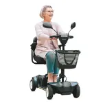 Scooter Elétrica Preta Modelo LB Ligth Até 136 Kg - Dellamed