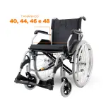 Cadeira De Rodas Modelo D600 Dobrável Até 120 Kg - Dellamed