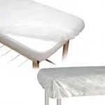 Kit 10 lençóis Branco Descartáveis Com Elástico 0.9x2.0m - Descarpack