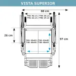 Cadeira De Rodas Modelo D400 Dobrável Até 120 Kg - Dellamed