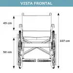 Cadeira De Rodas Modelo D400 Dobrável Até 120 Kg - Dellamed