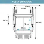 Cadeira De Rodas Modelo D500 Dobrável até 180 Kg - Dellamed