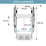 Cadeira De Rodas Motorizada Até 120 Kg D1000 - Dellamed