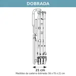 Cadeira Para Banho  Higienização D45 Até 150 Kg - Dellamed