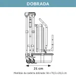 Cadeira Para Banho Higienização E Movimentação Até 150 Kg D50 Aço - Dellamed